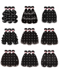 Luxury Hair Texture Stock Photo Collection – 9 Premium Bundle Textures (Straight to Coily)